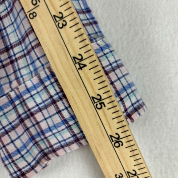 Le Tigre men’s Long Sleeve Button Down White with Red/Blue Stripes Size L - Picture 10 of 10